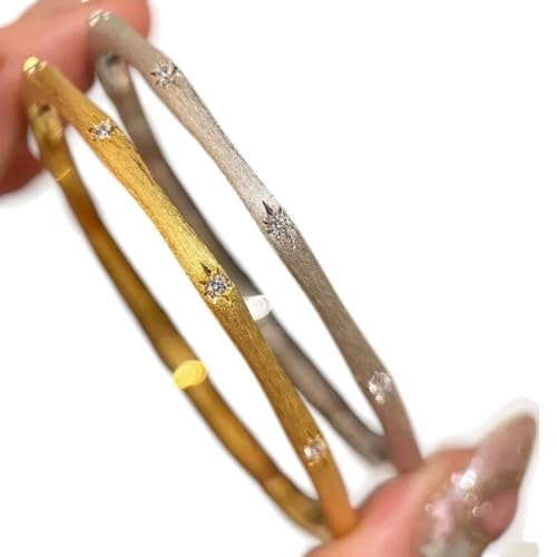 NEU 2026 Vintage Octagonal Star Draht Zeichnung Armreifen Silber 925 Exquisite leichte Luxusarmband für Frauen Feindekoration Schmuck mit Ihnen Accessoires Trendy Creative Bestes Geschenk von GSZCCZS