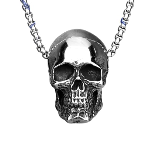Neu 2026 Ankunft Unisex Gothic Reality Skull Edelstahl Männer Halsketten Anhänger Kette Punk für sein Freund männliche Schmuck Erkenntnisse Kreativität Geschenk Mode trendy Accessoires kreativ für Neu 2026 Ankunft Unisex Gothic Reality Skull Edelstahl Männer Halsketten Anhänger Kette Punk für sein Freund männliche Schmuck Erkenntnisse Kreativität Geschenk Mode trendy Accessoires kreativ für von GSZCCZS