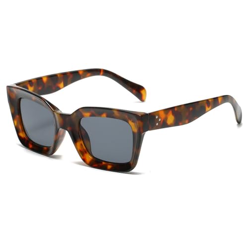 Sonnenbrille für Damen, Vintage-Sonnenbrille für Damen, UV400, leopard, Einheitsgröße von GSZCCZS