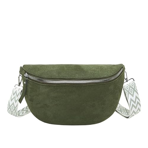 GSenhui Bauchtasche Damen Wildleder Umhängetasche Crossbody Bag Breite Schultergurte,Handgemachte Gürteltasche mit Reißverschluss Bodybag Schwarz GSenhui Bauchtasche Damen Wildleder Umhängetasche Crossbody Bag Breite Schultergurte,Handgemachte Gürteltasche mit Reißverschluss Bodybag Schwarz von GSenhui