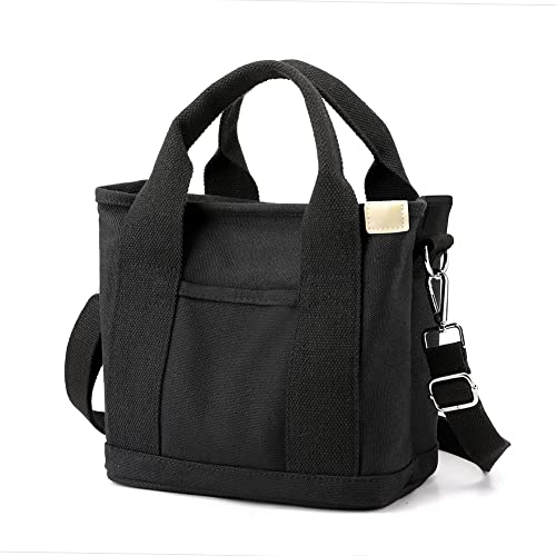 GSenhui Canvas Tragetasche Damen Henkeltaschen,Handtasche mit Mehreren Taschen Crossbody Taschen mit Reißverschluss Große Kapazität Tote Umhängetasche Vintage Tragetaschen von GSenhui