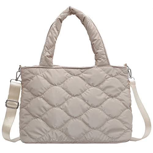 GSenhui Crossbody Bag Damen Einfarbig Crossbody Tasche Umhängetasche Klein Moderne Taschen mit Breitem Schultergurt Gesteppte Schultertasche für damen von GSenhui