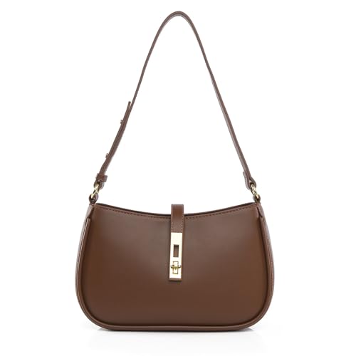 GSenhui Damen Handtasche Klein Hobo Umhängetasche Y2k Shoulder Bag Vintage PU Leder Schultertasche Elegant, Frauen Clutch Handbags für Mädchen von GSenhui