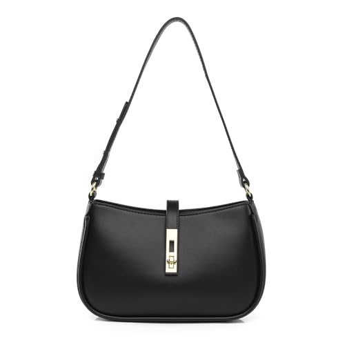 GSenhui Damen Handtasche Klein Hobo Umhängetasche Y2k Shoulder Bag Vintage PU Leder Schultertasche Elegant, Frauen Clutch Handbags für Mädchen von GSenhui