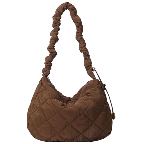 GSenhui Gesteppte Tasche Flauschige Handtaschen Rhombus Stepptasche Umhängetasche Große Kapazität Tote Quilted Bags Hobo Flauschige Tasche für Frauen Party von GSenhui