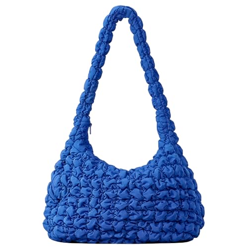 GSenhui Gesteppte Handtasche Damen Größer Tragetasche Bubble Cloud Pleatd Bag Umhängetasche Flauschige Taschen mit Reißverschluss Knödel Quilted Bag Frauen von GSenhui