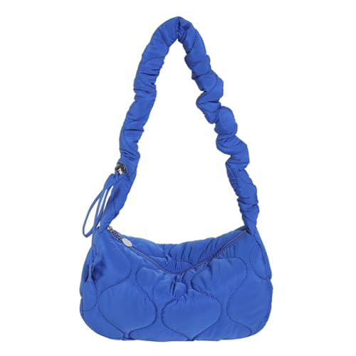 GSenhui Gesteppte Tasche Damen Puffer Tote Bag Hobo-Tasche Stepptasche Umhängetasche für Damen Halbmond Tasche mit Kordelzug u Reißverschluss Gepolsterte Puffy Tasche Freizeit von GSenhui