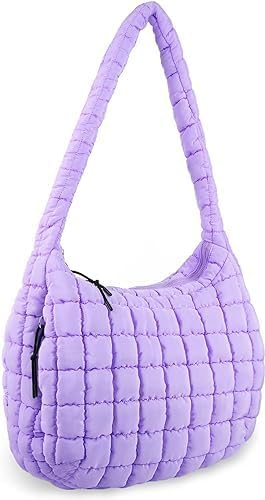 GSenhui Gesteppte Umhängetasche Puffer Tote Bag Einfarbig Puffy Crossbody Bag Quilted Bag Stepptasche Damen Shopper Leicht Gesteppte Tragetasche für Damen Puffy Shoulder Bag von GSenhui