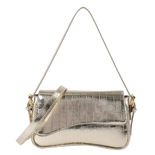 GSenhui Handtasche Damen Klein Retro Achseltasche PU Leder Schultertasche Hobo Umhängetasche Klein Crossbody Bag Rot Shouler Bag Vintage mit 2 Schultergurte für Schule Täglich von GSenhui