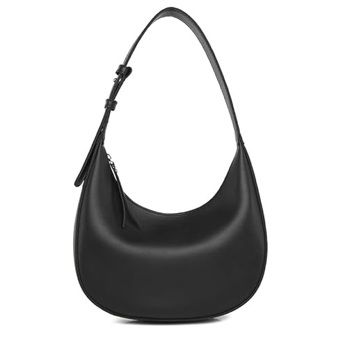 GSenhui Handtasche Halbmond Unterarmtasche Damen PU Leder Hobo Bag Schultertasche mit Reißverschluss u Verstellbarer Schultergurt Tragetasche Geldbörse für Frauen Schule Einkaufen von GSenhui