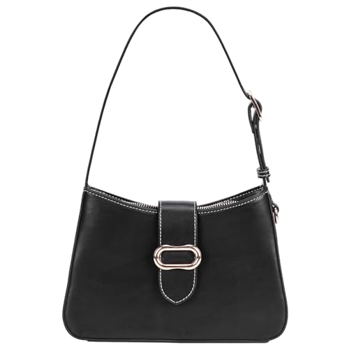 GSenhui Handtasche Klein Umhängetasche Damen Hobo Bag Y2K Shoulder Bag Kleine Tasche mit Reißverschluss Handbag 90s Schultertasche Elegant Damen Geldbörse Clutch für Mädchen von GSenhui