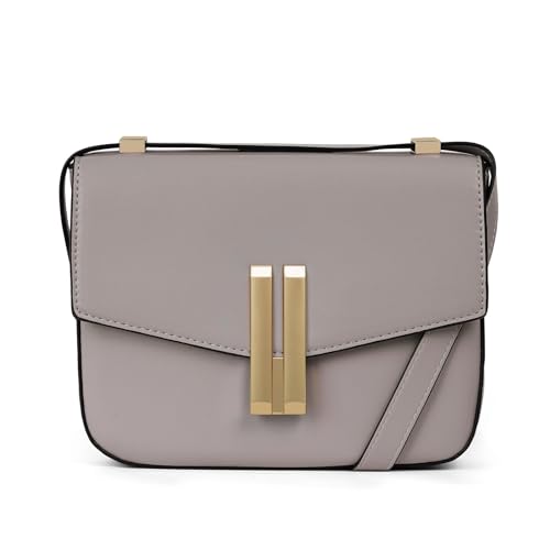 GSenhui Klein Umhängetasche Crossbody Bag Damen Leder Kleine Schultertasche Einfarbig Handtasche Damen Handy Umhängetaschen Quadratische Flap Square Bag Schwarz von GSenhui