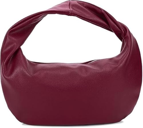 GSenhui Kleine Handtasche Damen Leder Hobo Bag Damen Umhängetasche Klein Achseltasche Shoulder Bag Women Tragetasche Clutch Schwarz von GSenhui