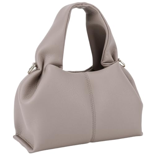 GSenhui Kleine Handtasche Damen Schultertasche PU Leder Crossbody Bag Tote Bag Klein Dumpling Umhängetasche Hobo Bag Knödeltasche Elegant Henkeltasche für Einkaufen Geschenk Schwarz S-L von GSenhui