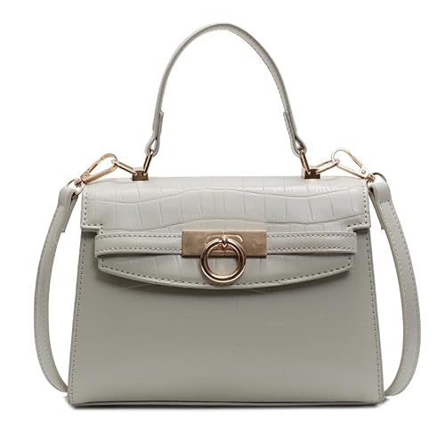 GSenhui Mini Handtsche Damen Klein Designer Taschen Elegant Alligatorleder Geldbörsen Damen-Henkeltasche Kleine Umhängetasche mit Tragegriff Oben Schultertasche Braun von GSenhui