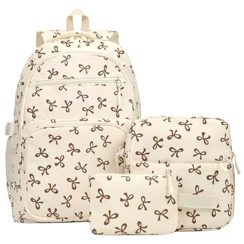 GSenhui Schulrucksack Mädchen Teenager Coquette Schultaschen-Sets Rucksack Kinder Japanese School Bag mit Umhängetasche u Kleine Geldbörse für die Schule Backpack von GSenhui