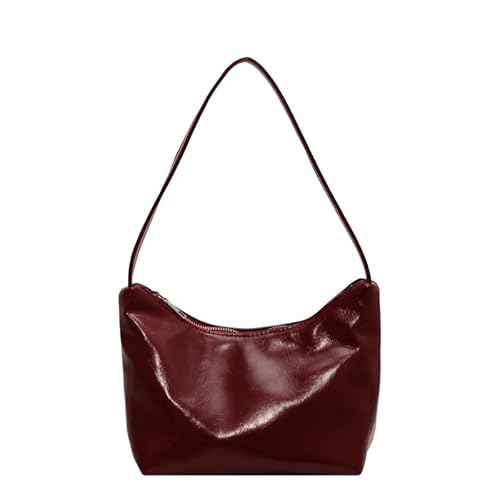 GSenhui Schultertasche Tote Bag Handtasche Damen Achsel Tasche Einfarbig Halbmond Umhängetasche Hobo Bag Shoulder Bag Women Geldbörse für Einkaufen Arbeiten von GSenhui