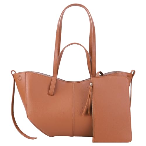 GSenhui Tote Bag Handtasche Damen Umhängetasche Große Shopper Tasche PU Leder Schultertasche mit Geldbörse Henkeltaschen Gross Tragetasche für Einkauf Büro Geschenk von GSenhui