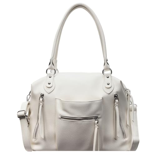 GSenhui Tragetasche Groß Handtasche Damen Hobo Umhängetasche Tote Bag mit Oberer Griff, Punk-stil Schultertasche Mehreren Taschen Y2k für Büro Shopper von GSenhui