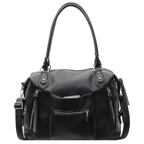 GSenhui Tragetasche Groß Handtasche Damen Hobo Umhängetasche Tote Bag mit Oberer Griff, Punk-stil Schultertasche Mehreren Taschen Y2k für Büro Shopper von GSenhui