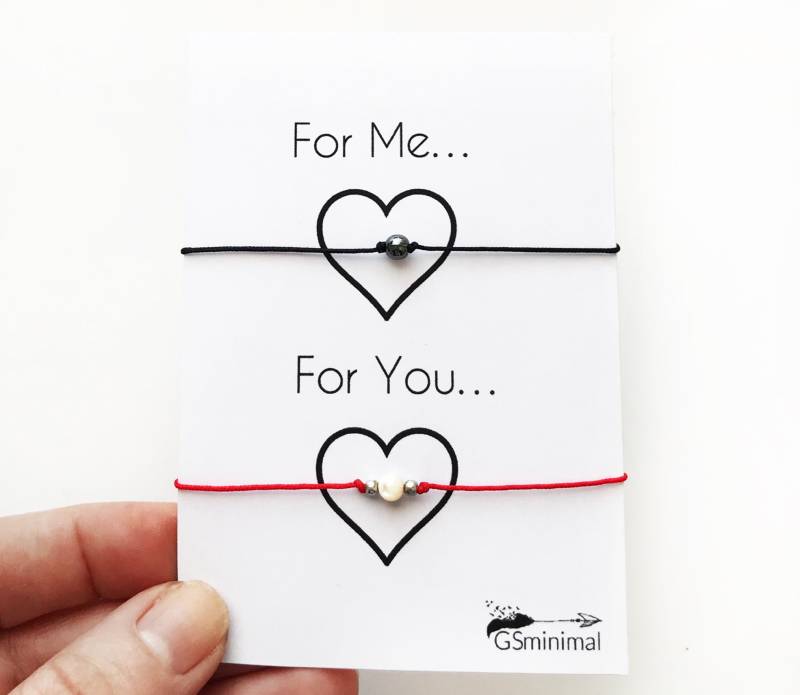 Paar Armbänder, Passende Armbänder - Best Friends Fernpaar Freundschaftsarmband Bday Geschenkidee von GSminimal