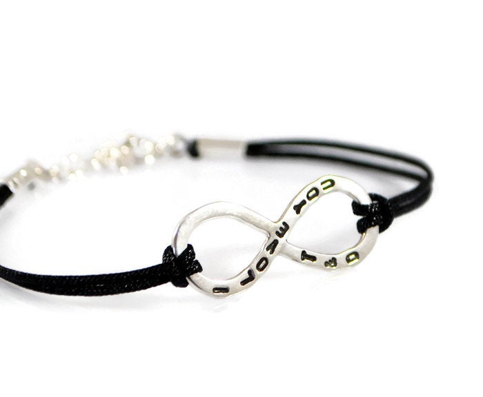 sterling Silber Unendlichkeitsarmband, Unendlichkeitsnamenarmband, Personalisiertes Unendlichkeitsarmband Mit Namen, Benutzerdefiniertes von GSminimal