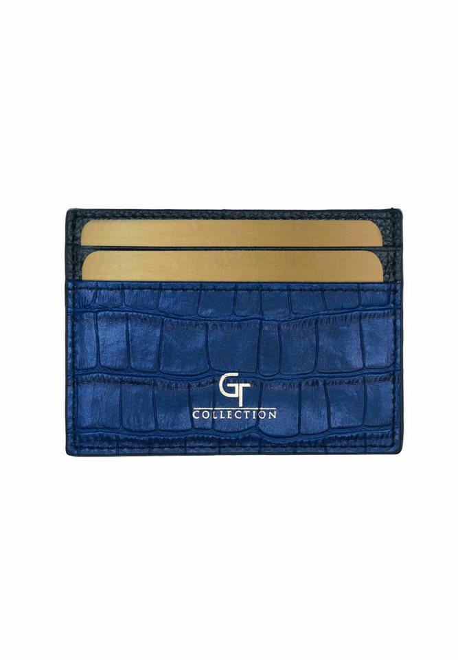 GT Collection Kartenetui GT Crocodile Print, Handgefertigt aus echtem Leder von GT Collection