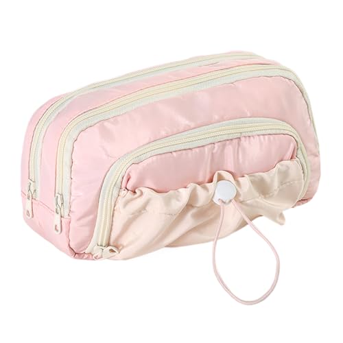 GTFYUDGH 23x10x13cm Bleistiftfall, Leinwand Federmäppchen, Stiftbeutel Mit Zugband, Mäppchen Aesthetic Federmappe, Federmäppchen Für Mädchen, Teenager Etui Schule, Multifunktionale Stiftebox von GTFYUDGH