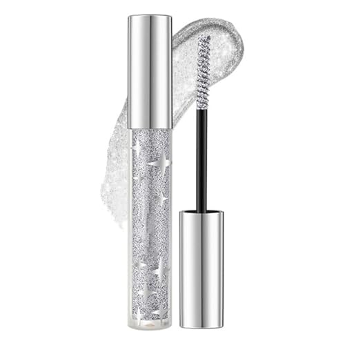 GTFYUDGH 2×5g Flüssig Glitzer Mascara, Diamant Glitzer Mascara, Funkelnde Augen Make Up, Glänzende Mascara, Funkelnd Glänzend Wimperntusche, Langlebige Wischfeste Charmante Mascara von GTFYUDGH