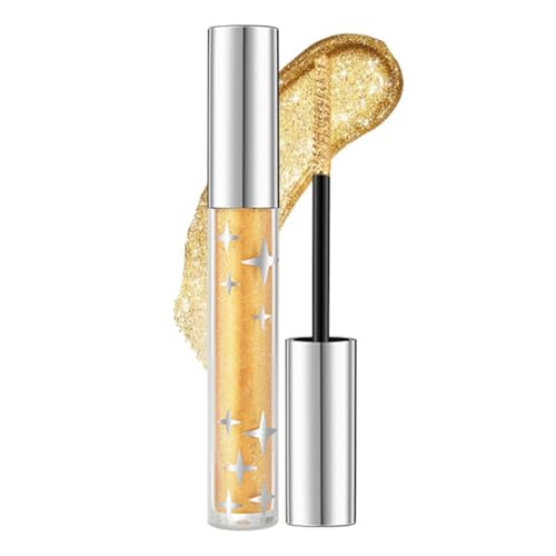 GTFYUDGH 2×5g Flüssig Glitzer Mascara, Diamant Glitzer Mascara, Funkelnde Augen Make Up, Glänzende Mascara, Funkelnd Glänzend Wimperntusche, Langlebige Wischfeste Charmante Mascara von GTFYUDGH