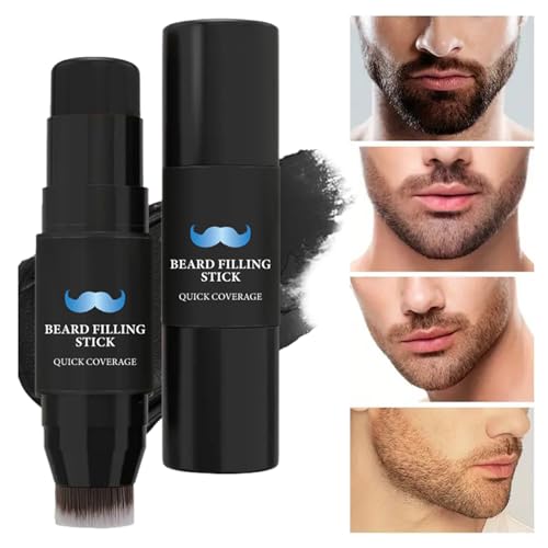 GTFYUDGH Bartfüller Stift | Bartschatten Creme & Pinsel | 7g Langzeitwirkung Wasserfest Schweißresistente Tönung für Männer Formung Styling Farbgebung Definition von GTFYUDGH
