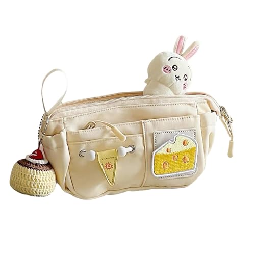 GTFYUDGH Bleistiftbeutel, Stifttaschenhalter | Reißverschluss-Stiftetui mit Käsemuster | Schreibwaren-Make-up-Tasche mit großem Fassungsvermögen für Stifte, Kosmetik, Bleistifte, Pinsel von GTFYUDGH