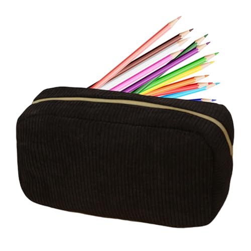 GTFYUDGH Federmäppchen Etui - Großes Fassungsvermögen Cordellete Federmäppchen,Reißverschluss Schreibzeug Behälter für Teenager Schüler Studenten Mädchen Kinder von GTFYUDGH
