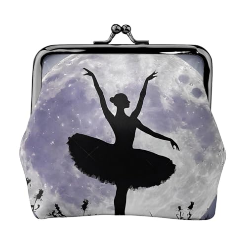 Ballerina Dance Full Double-Sided Printed Pattern Damen und Mädchen Mode Leder Kiss Lock Coin Purse Card Bag, Schwarz , Einheitsgröße, Kartenhalter Ballerina Dance Full Double-Sided Printed Pattern Damen und Mädchen Mode Leder Kiss Lock Coin Purse Card Bag, Schwarz , Einheitsgröße, Kartenhalter von GTGHYLHA
