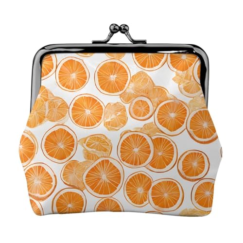 Pfirsich doppelseitig bedrucktes Muster Damen und Mädchen Mode Leder Kiss Lock Münzbörse Kartentasche, Schwarz , Einheitsgröße, Kartenhalter von GTGHYLHA