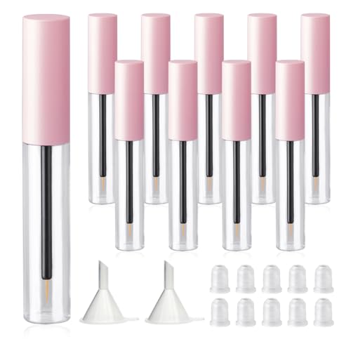 GTHER Leere Eyeliner-Tube mit Zauberstab, 10 ml, nachfüllbare Wimpernwachstumsverlängerung, Serumflasche, transparenter Kunststoff, flüssige Rizinusöle, Aufbewahrungshalter, DIY-Make-up-Werkzeug, 10 GTHER Leere Eyeliner-Tube mit Zauberstab, 10 ml, nachfüllbare Wimpernwachstumsverlängerung, Serumflasche, transparenter Kunststoff, flüssige Rizinusöle, Aufbewahrungshalter, DIY-Make-up-Werkzeug, 10 von GTHER