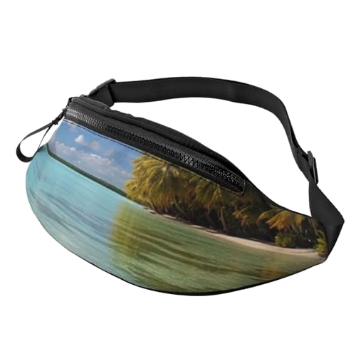 Aitutaki Lagoon Bauchtasche für Herren und Damen, modische Gürteltasche, verstellbare Umhängetasche, überall Aitutaki Lagoon Bauchtasche für Herren und Damen, modische Gürteltasche, verstellbare Umhängetasche, überall von GTKSYNVE