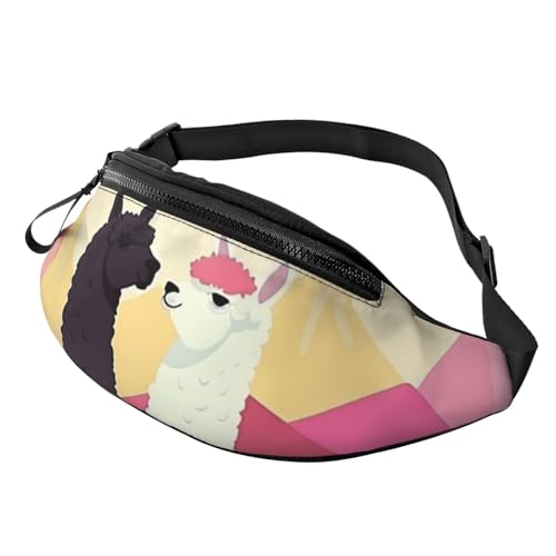 Alpacas in Love in The Mountains Bauchtasche für Männer und Frauen, modische Hüfttaschen, verstellbare Umhängetasche, überall von GTKSYNVE
