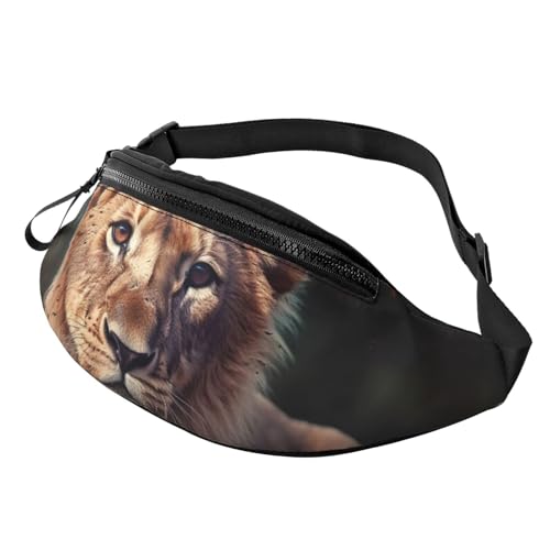 Art Lion Bauchtasche für Herren und Damen, modische Hüfttasche, verstellbare Umhängetasche, überall Art Lion Bauchtasche für Herren und Damen, modische Hüfttasche, verstellbare Umhängetasche, überall von GTKSYNVE