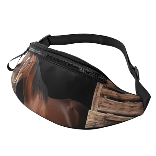 Barn Horse Bauchtasche für Herren und Damen, modische Hüfttasche, verstellbare Umhängetasche, überall von GTKSYNVE
