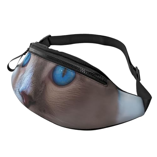 Bauchtasche mit blauen Augen für Männer und Frauen, modische Hüfttasche, verstellbare Umhängetasche, überall Bauchtasche mit blauen Augen für Männer und Frauen, modische Hüfttasche, verstellbare Umhängetasche, überall von GTKSYNVE