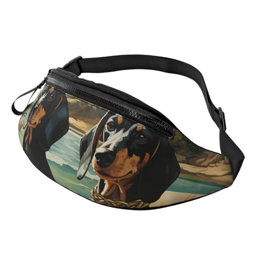Bento-Gürteltasche mit Dackel-Motiv für Männer und Frauen, modische Hüfttasche, verstellbare Umhängetasche, überall von GTKSYNVE
