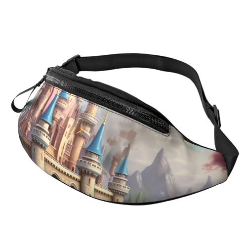 Colored Castle Bauchtasche für Herren und Damen, modische Hüfttasche, verstellbare Umhängetasche, überall Colored Castle Bauchtasche für Herren und Damen, modische Hüfttasche, verstellbare Umhängetasche, überall von GTKSYNVE