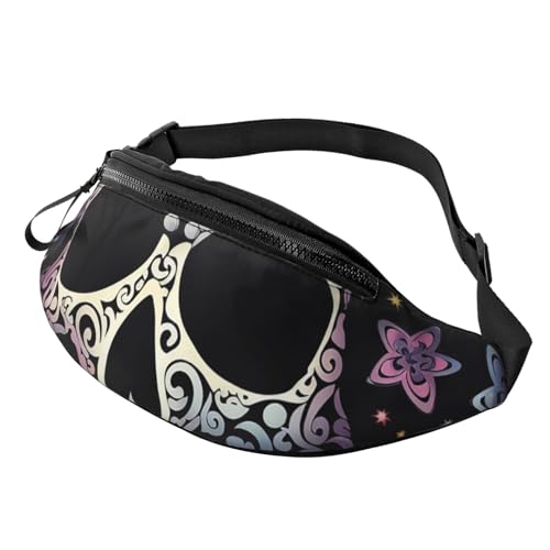 Coole Totenkopf-Gürteltasche für Herren und Damen, modische Hüfttasche, verstellbare Umhängetasche, überall von GTKSYNVE