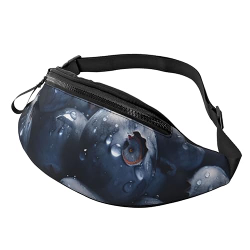 Delicious Blueberry Bauchtasche für Herren und Damen, modische Hüfttasche, verstellbare Umhängetasche, überall Delicious Blueberry Bauchtasche für Herren und Damen, modische Hüfttasche, verstellbare Umhängetasche, überall von GTKSYNVE