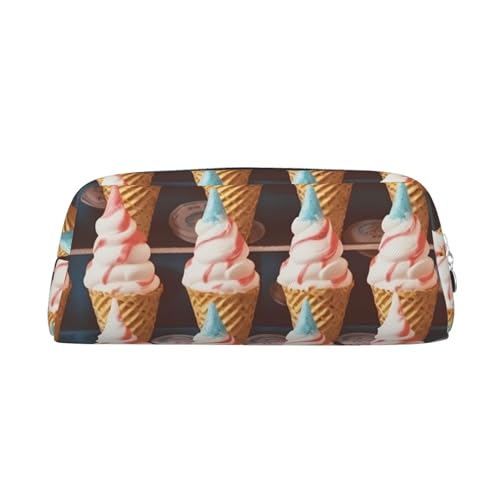 GTKSYNVE Make-up-Tasche aus Leder für Geldbörse, Reisen, tragbar, kleine Bleistifttasche für Damen und Herren, Eistütchen, 50er-Jahre-Kosmetiktasche mit Reißverschluss, ästhetische Münztasche GTKSYNVE Make-up-Tasche aus Leder für Geldbörse, Reisen, tragbar, kleine Bleistifttasche für Damen und Herren, Eistütchen, 50er-Jahre-Kosmetiktasche mit Reißverschluss, ästhetische Münztasche von GTKSYNVE