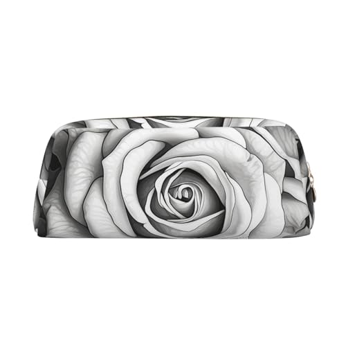 GTKSYNVE Make-up-Tasche aus Leder für Geldbörse, Reisen, tragbar, kleine Bleistifttasche für Damen und Herren, Schwarz / Weiß, Rose, Kosmetiktasche mit Reißverschluss, ästhetisches Münzfach für GTKSYNVE Make-up-Tasche aus Leder für Geldbörse, Reisen, tragbar, kleine Bleistifttasche für Damen und Herren, Schwarz / Weiß, Rose, Kosmetiktasche mit Reißverschluss, ästhetisches Münzfach für von GTKSYNVE