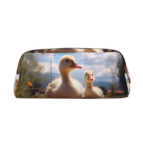 GTKSYNVE Make-up-Tasche aus Leder für Geldbörse, Reisen, tragbar, kleine Bleistifttasche für Damen und Herren, niedliche Gans-Kosmetiktasche mit Reißverschluss, ästhetische Münztasche GTKSYNVE Make-up-Tasche aus Leder für Geldbörse, Reisen, tragbar, kleine Bleistifttasche für Damen und Herren, niedliche Gans-Kosmetiktasche mit Reißverschluss, ästhetische Münztasche von GTKSYNVE
