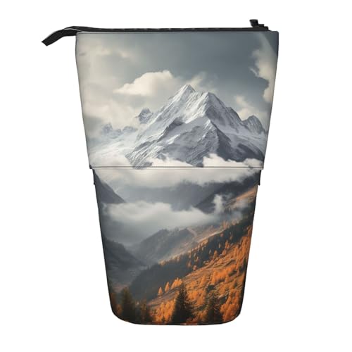 GTKSYNVE Stehendes Federmäppchen, Teleskop-Bleistifthalter, niedliche Make-up-Kosmetiktasche mit Reißverschluss, ästhetische Bleistifttaschen für Weihnachten, Urlaub, Neujahr, Bürotasche von GTKSYNVE