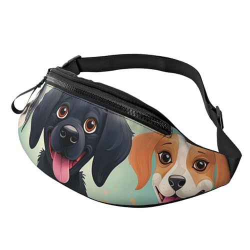 Gürteltasche mit Cartoon-Hund für Männer und Frauen, modische Hüfttasche, verstellbare Umhängetasche, überall Gürteltasche mit Cartoon-Hund für Männer und Frauen, modische Hüfttasche, verstellbare Umhängetasche, überall von GTKSYNVE